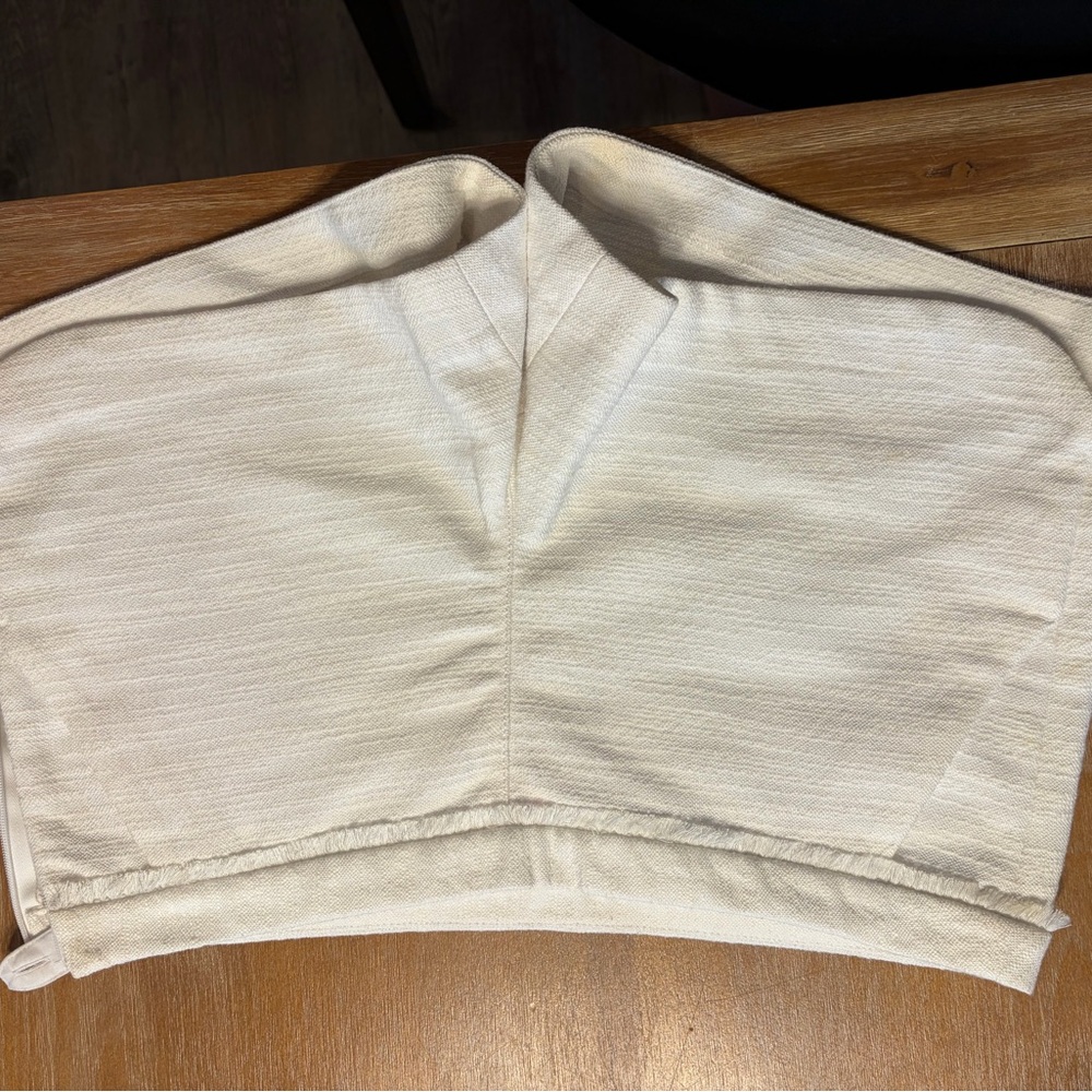 Lilly Pulitzer Cream Textured Wrap Skirt
